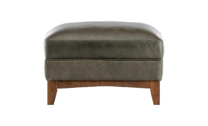 Bamboo - charcoal infused mattresses for odor absorptionLouise Leather Ottoman