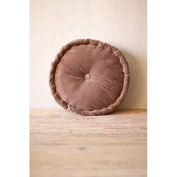 Adjustable Pillows for Customized ComfortKalalou NRV2117 Round Velvet Floor Cushion Cobblestone Adjustable Pillows for Customized ComfortKalalou NRV2117 Round Velvet Floor Cushion Cobblestone