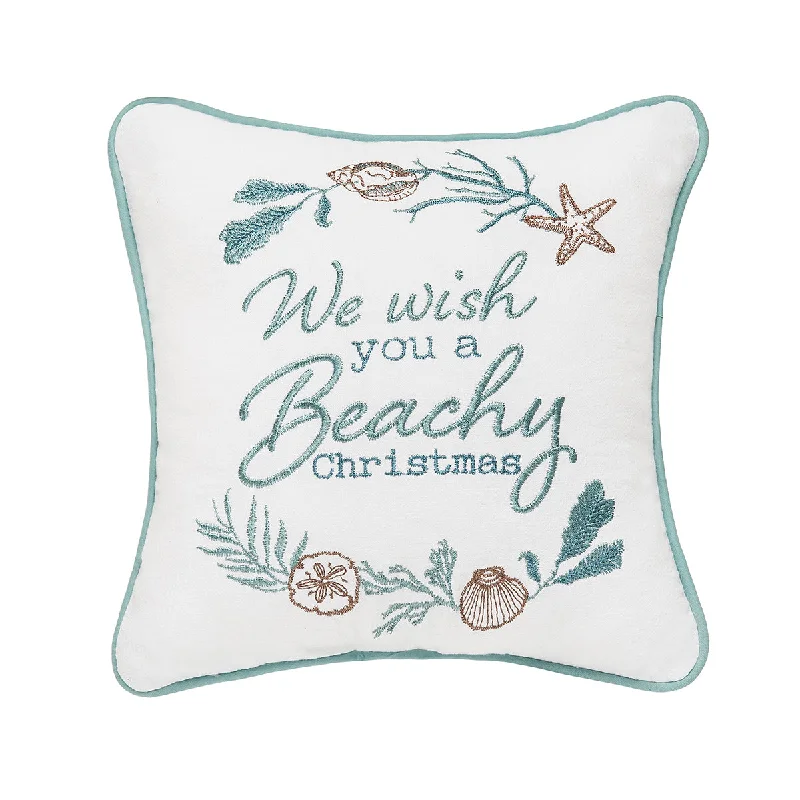 Back Support Pillows for Office ChairsBeachy Christmas Mini Pillow