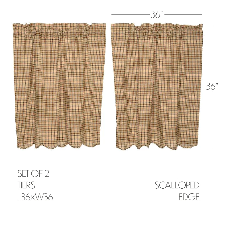 Cotton bed skirts for a soft and breathable lookMillsboro Tier Scalloped Set of 2 L36xW36 Cotton bed skirts for a soft and breathable lookMillsboro Tier Scalloped Set of 2 L36xW36