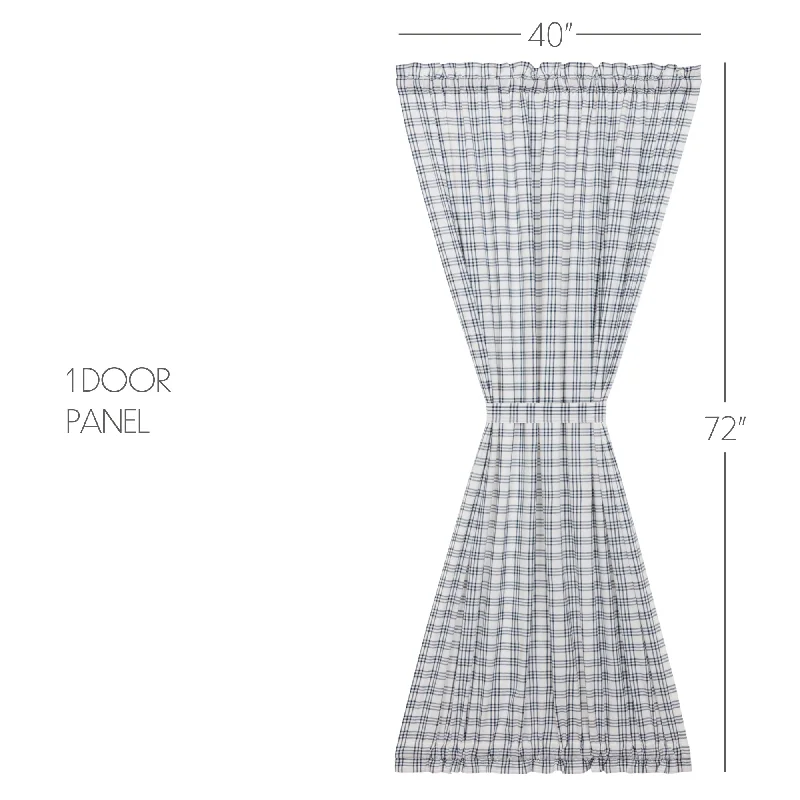 Bed skirts with a bohemian - inspired patternSawyer Mill Blue Plaid Door Panel 72x40 Bed skirts with a bohemian - inspired patternSawyer Mill Blue Plaid Door Panel 72x40
