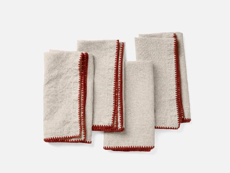 Back Support Pillows for Office ChairsOlivos Embroidered Organic Linen Napkins
