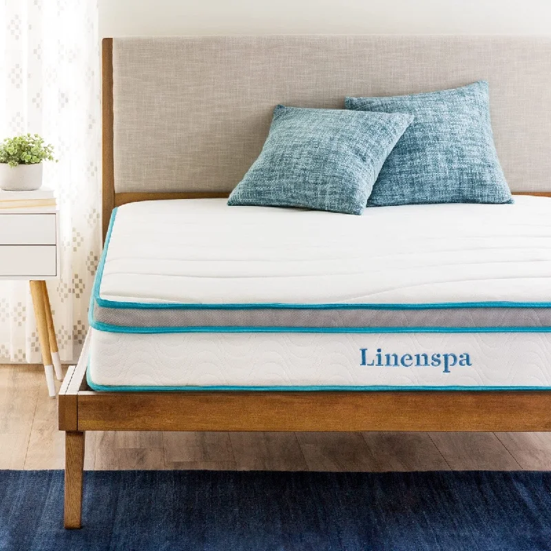 Natural latex and organic cotton blend mattresses8 Inch Memory Foam and Spring Hybrid Mattress - Medium Firm Feel - Bed in a Box - Quality Comfort and Adaptive Support - Twin XL