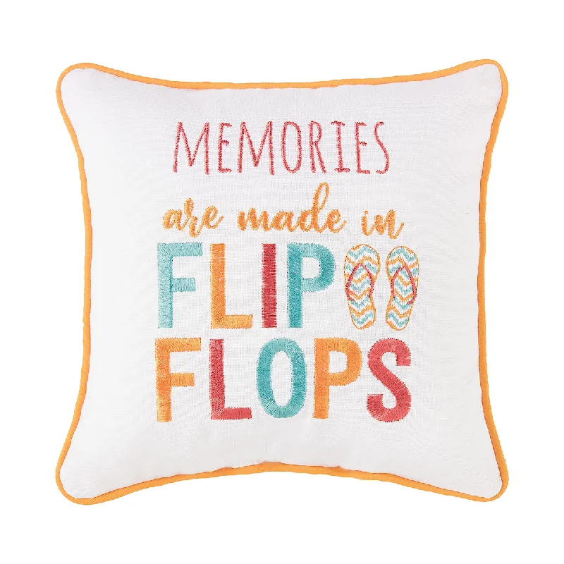 Travel Pillows for Long JourneysMemories Are Made In Flip Flops Mini Pillow