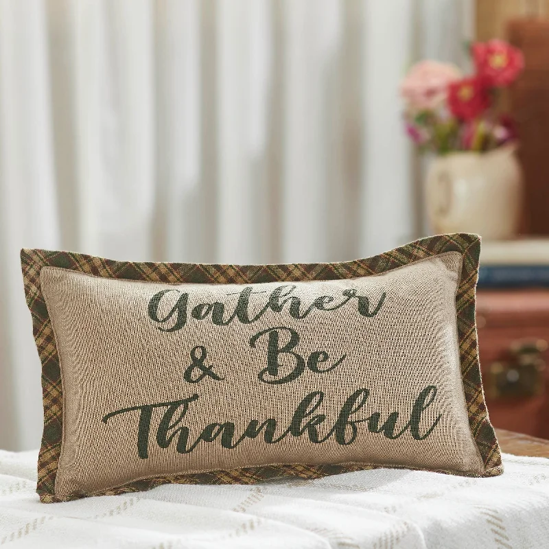 Cotton Pillows for Natural ComfortHarvest Blessings Gather & Be Thankful Pillow