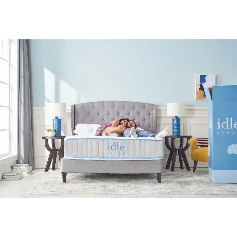 Wool - filled mattresses for natural insulation and moisture - wicking14" Idle Hybrid Mattress Wool - filled mattresses for natural insulation and moisture - wicking14" Idle Hybrid Mattress