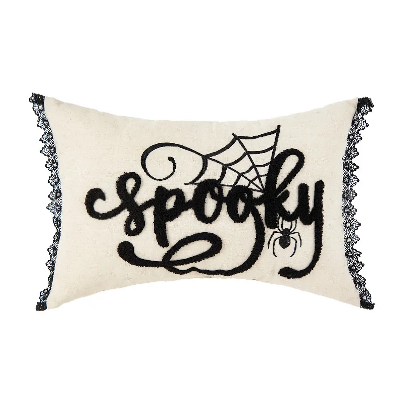 Kids Pillows with Fun DesignsSppky Black and White Pillow