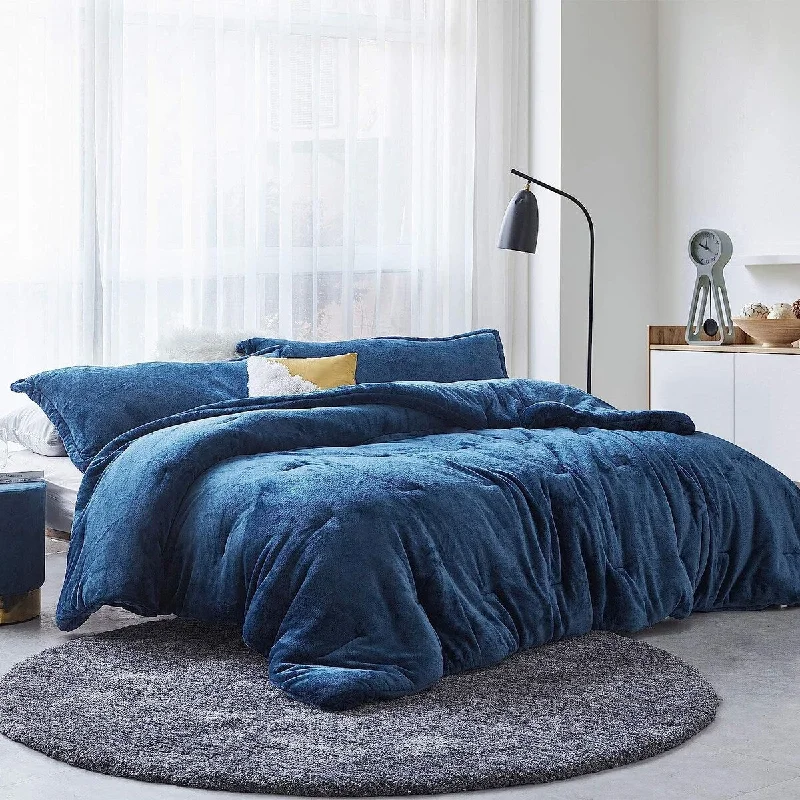 Goose down comforters known for their superior quality and insulationMe Sooo Comfy - Coma Inducer® Oversized Comforter Set - Nightfall Navy Goose down comforters known for their superior quality and insulationMe Sooo Comfy - Coma Inducer® Oversized Comforter Set - Nightfall Navy
