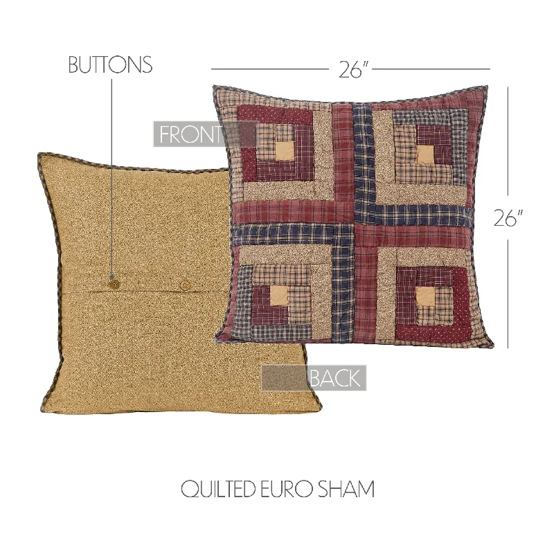 Bed skirts with a bohemian - inspired patternMillsboro Euro Sham Quilted 26x26