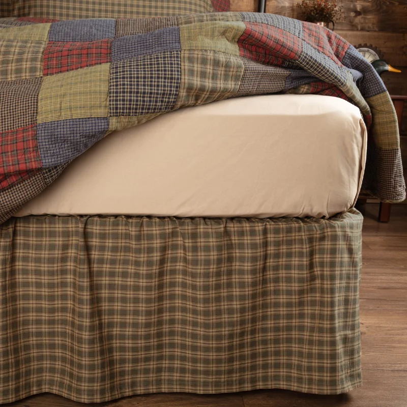 Bed skirts with a vintage - inspired patternCedar Ridge Bed Skirt