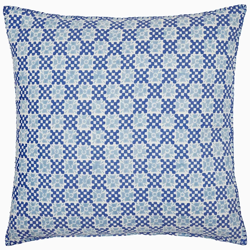 Down Alternative Pillows for Ethical ChoicesPipli Azure Decorative Pillow