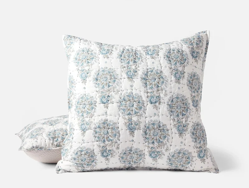 Lumbar Support Pillows for Car SeatsFlores Handstitched Organic Sham
