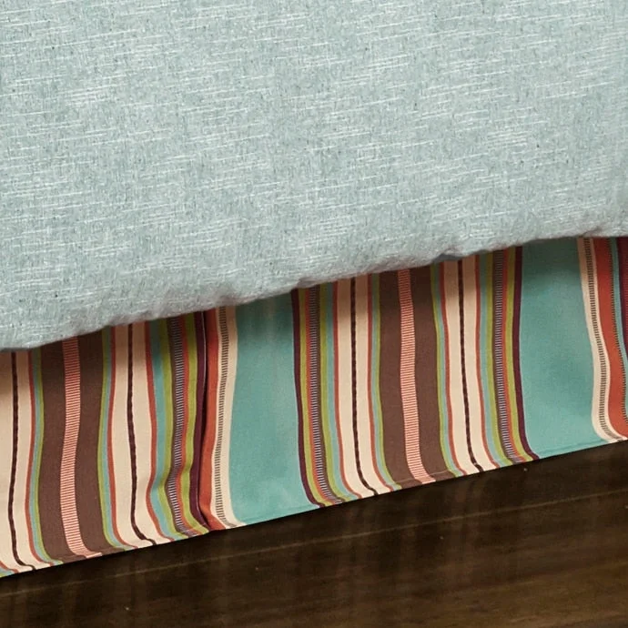 Full - size bed skirts with a gathered fabricSerape Bedskirt, Full