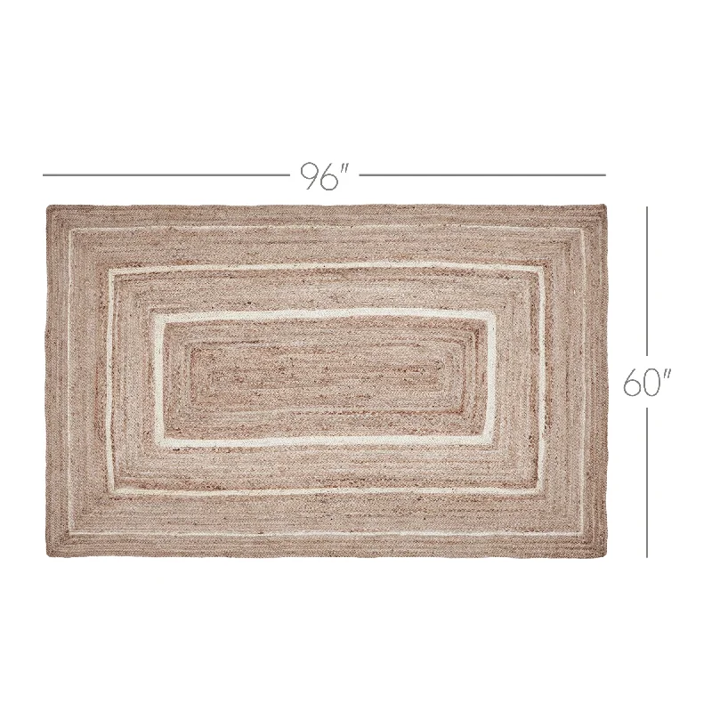 Bed skirts with a metallic thread for a touch of glamourNatural & Creme Jute Rug Rect w/ Pad 60x96 Bed skirts with a metallic thread for a touch of glamourNatural & Creme Jute Rug Rect w/ Pad 60x96