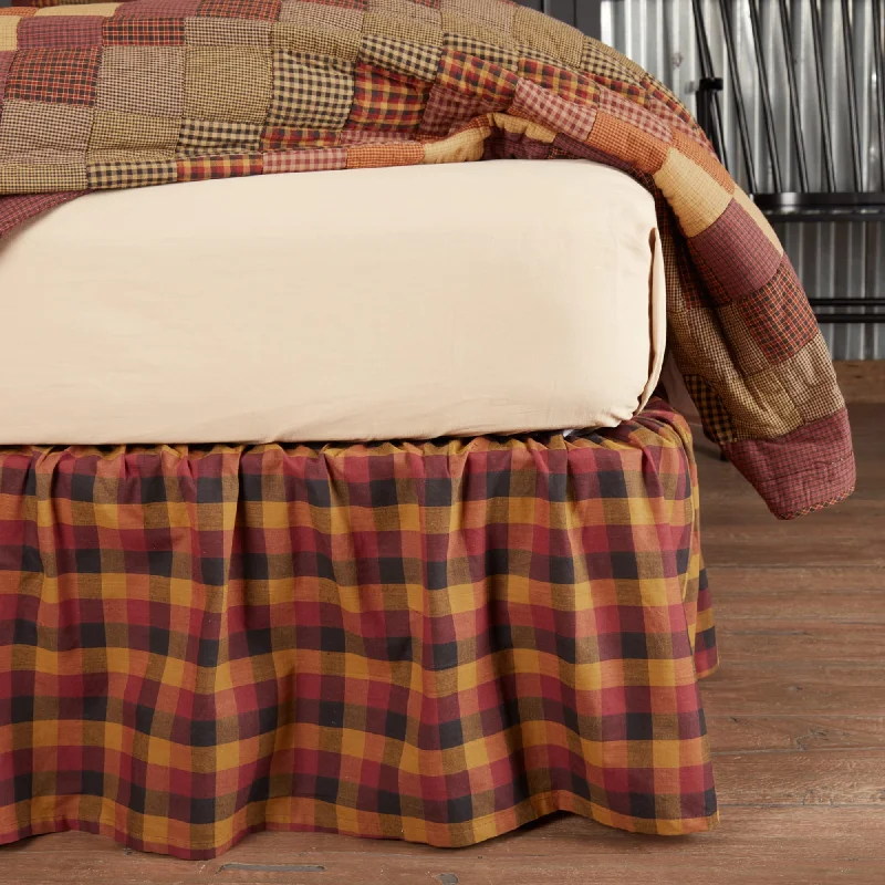 Bed skirts in pastel shades for a delicate lookHeritage Farms Primitive Check Bed Skirt Bed skirts in pastel shades for a delicate lookHeritage Farms Primitive Check Bed Skirt