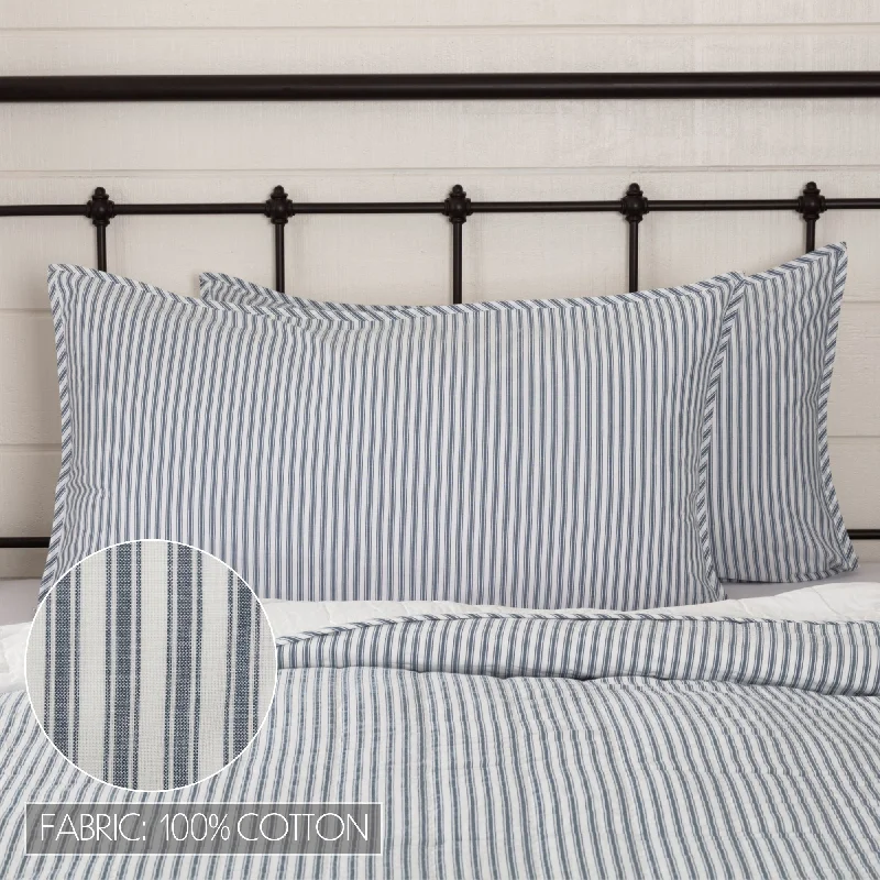 Bed skirts with a mermaid - themed printSawyer Mill Blue Ticking Stripe King Sham 21x37 Bed skirts with a mermaid - themed printSawyer Mill Blue Ticking Stripe King Sham 21x37