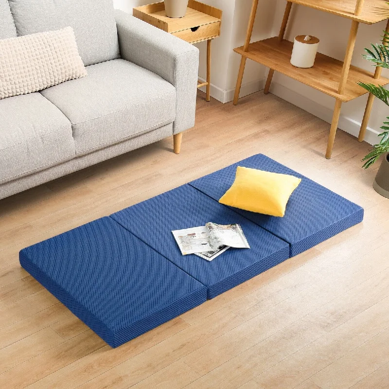 Gel - infused memory foam mattresses for cooler sleepSleeplanner Folding Mattress Twin, Camping Mattress, Floor Mattress for Adults Kids