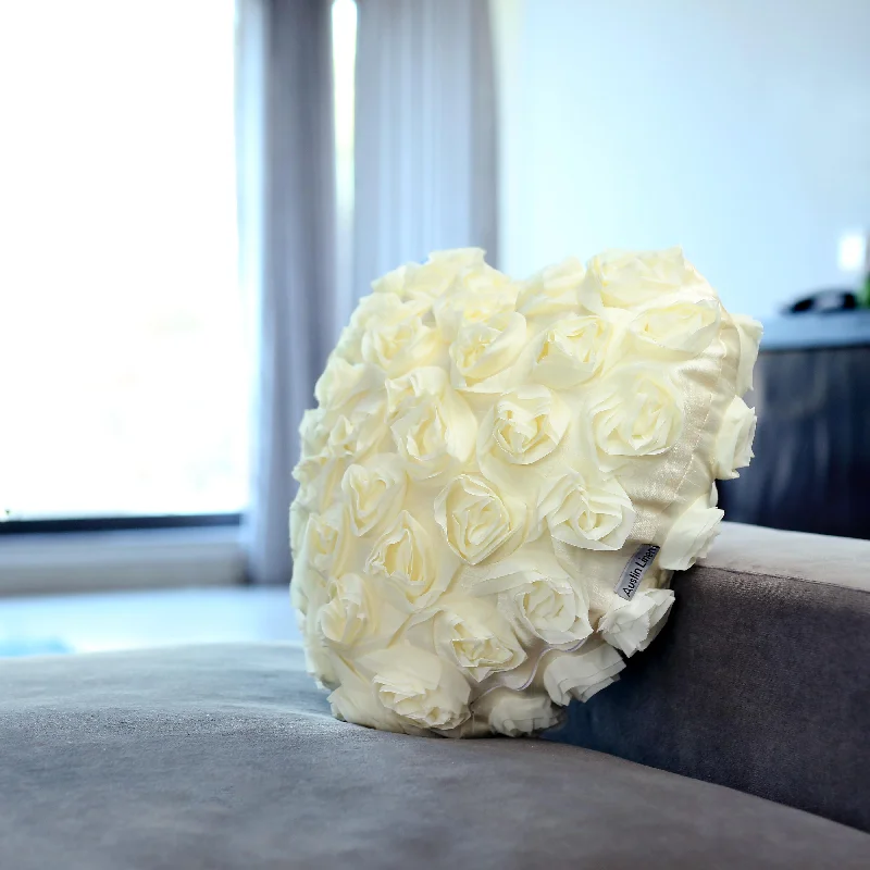 Silk Pillows for Smooth Skin and HairHeart Shaped Filled Cushion