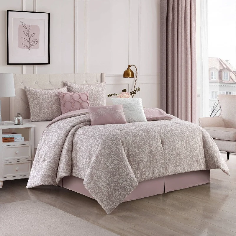 Synthetic - filled comforters like polyester for affordability and hypoallergenic propertiesNanshing Venus 7 Piece Modern Floral Cotton Comforter Set Synthetic - filled comforters like polyester for affordability and hypoallergenic propertiesNanshing Venus 7 Piece Modern Floral Cotton Comforter Set