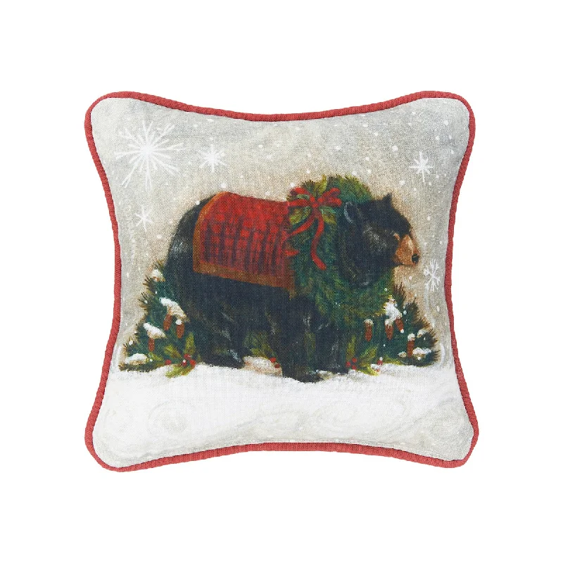 Decorative Pillows for Living Room MakeoverWoodland Bear Mini Pillow