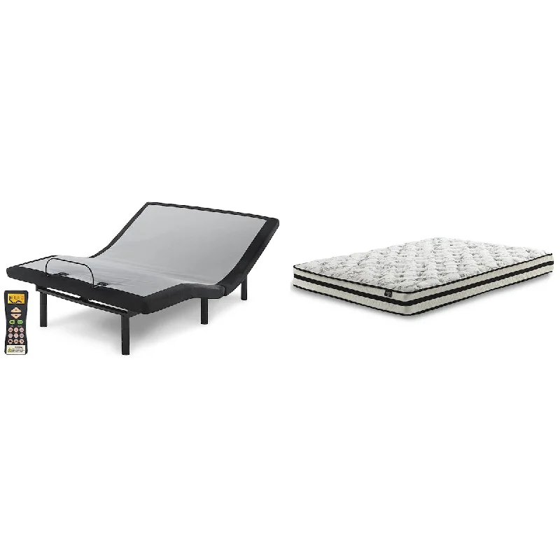 Bamboo - charcoal infused mattresses for odor absorptionSignature Design by Ashley 8 Inch Chime Innerspring Black/White 2-Piece Mattress Package Bamboo - charcoal infused mattresses for odor absorptionSignature Design by Ashley 8 Inch Chime Innerspring Black/White 2-Piece Mattress Package