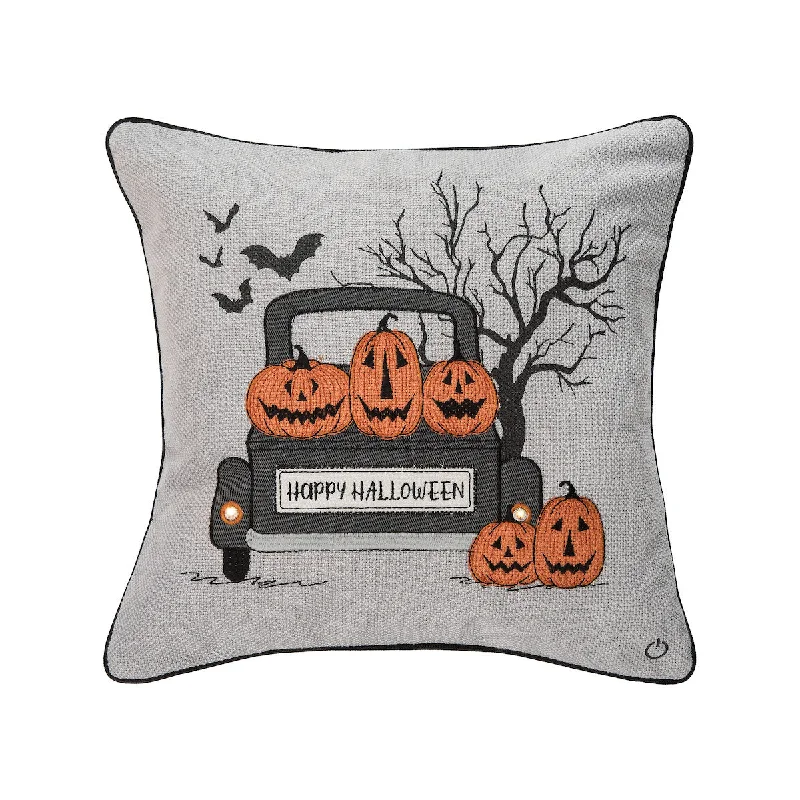 Travel Pillows for Long JourneysSpooky Time Pillow with LED Light