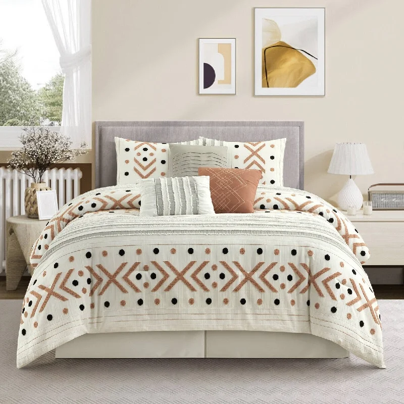 Down - filled comforters for supreme warmth and lightnessNanshing Roxy 7 Piece Boho Chic Comforter Set Down - filled comforters for supreme warmth and lightnessNanshing Roxy 7 Piece Boho Chic Comforter Set