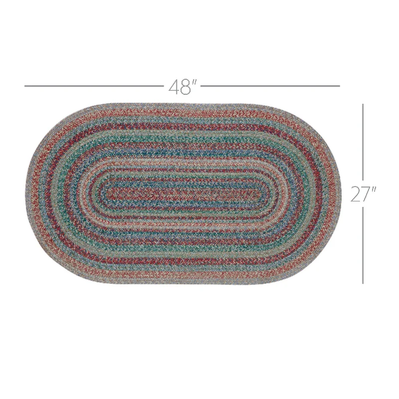 Bed skirts with a contemporary styleMulti Jute Rug Oval w/ Pad 27x48