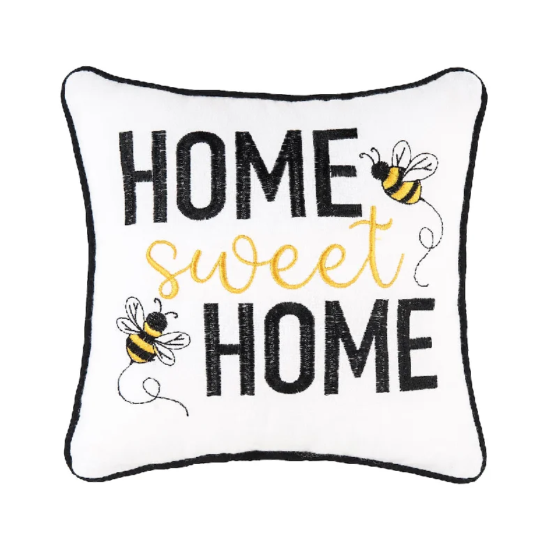 Soft and Fluffy Pillows for Bedroom ComfortHome Sweet Home Bee Mini Pillow