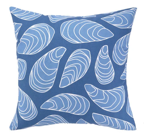 Memory Foam Pillows for Neck SupportBlue Mussel Shells Outdoor Pillow  20 in.