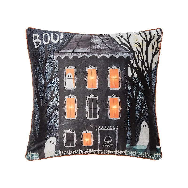Lumbar Support Pillows for Car SeatsHaunted House Boo LED Pillow