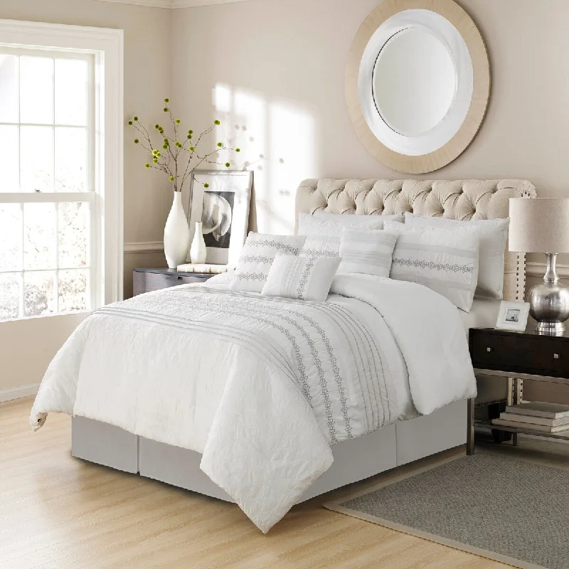 Microfiber - filled comforters that are lightweight and easy to care forLirite Luxury 7 Piece Comforter Microfiber - filled comforters that are lightweight and easy to care forLirite Luxury 7 Piece Comforter