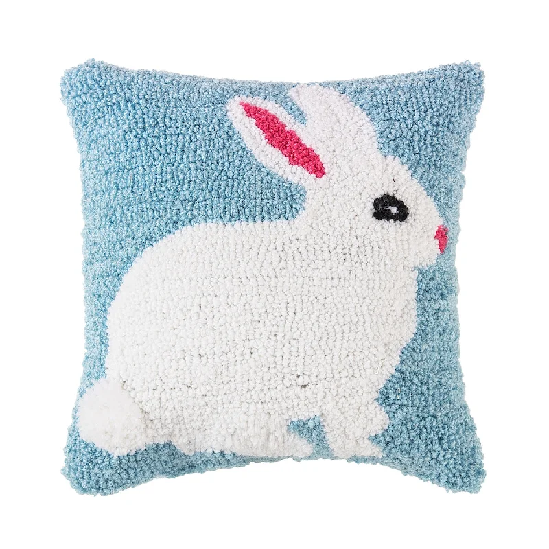 Down Alternative Pillows for Ethical ChoicesEaster Bunny Hooked Mini Pillow