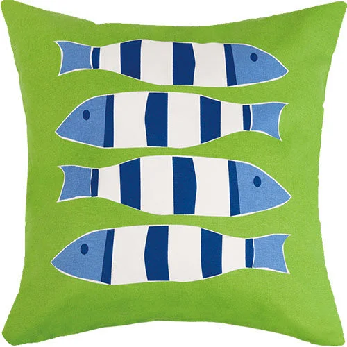 Orthopedic Pillows for Back Pain ReliefGreen Four Fish Outdoor Pillow  20 in.