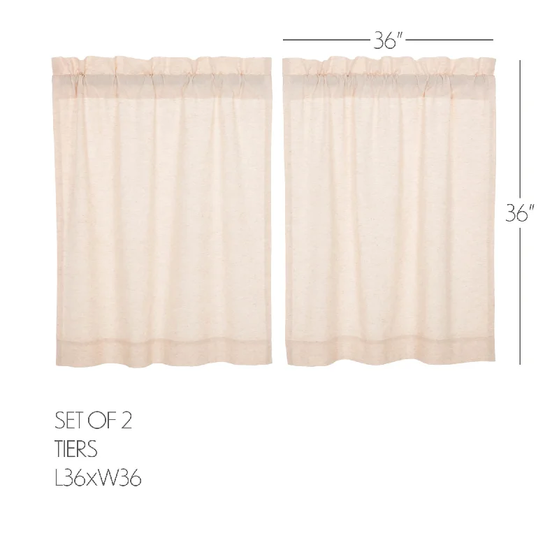 Twin - size bed skirts for a single bedSimple Life Flax Natural Tier Set of 2 L36xW36