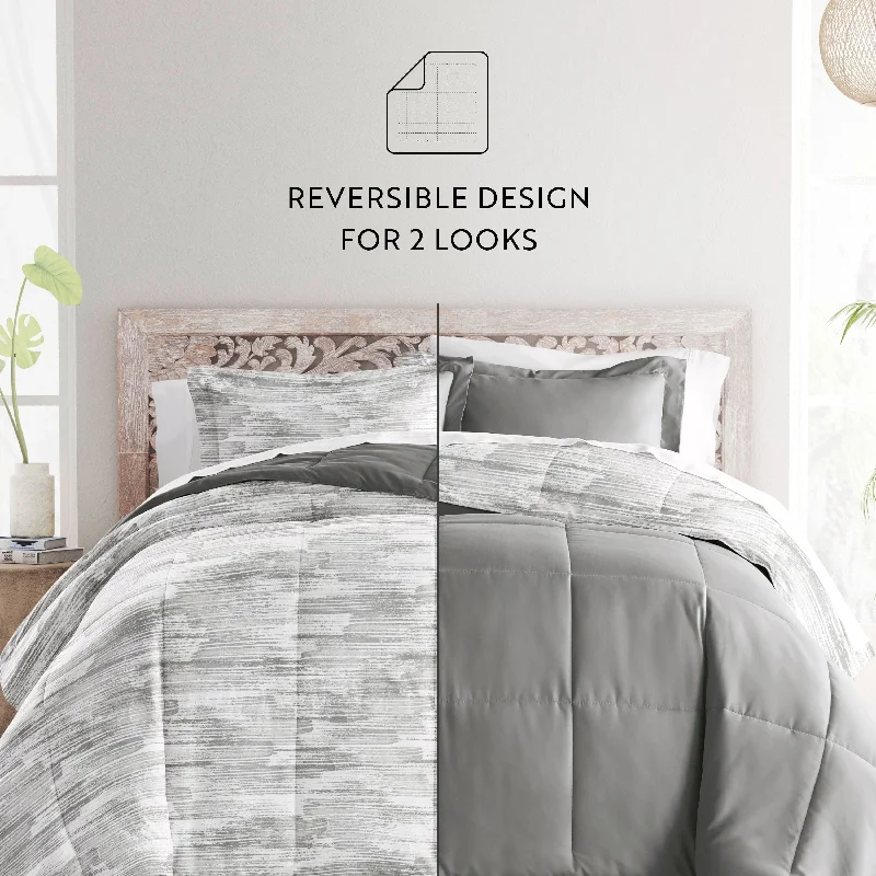 Silk - filled comforters for a luxurious and smooth touchBecky Cameron Textured Stripe Reversible Comforter Set Silk - filled comforters for a luxurious and smooth touchBecky Cameron Textured Stripe Reversible Comforter Set