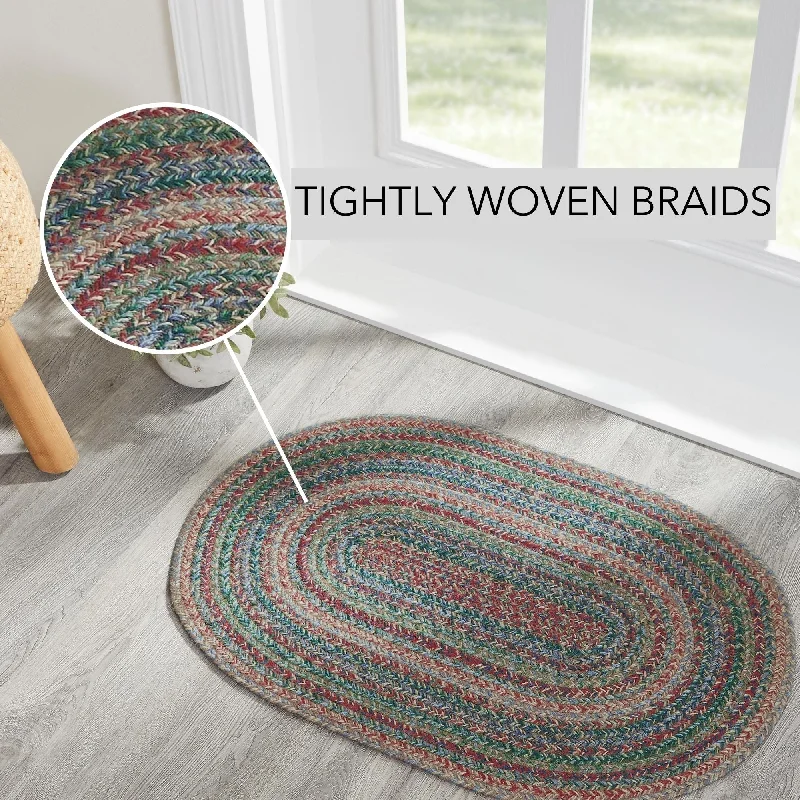 Bed skirts with a modern minimalist designMulti Jute Rug Oval w/ Pad 20x30