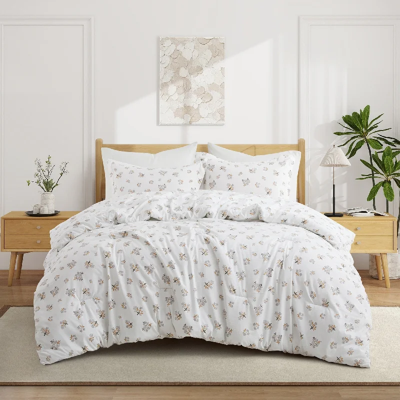 Latex - filled comforters with a bouncy texture and good supportFloral Printed Comforter Set with Pillowcases, Bedding Set for All Season Latex - filled comforters with a bouncy texture and good supportFloral Printed Comforter Set with Pillowcases, Bedding Set for All Season