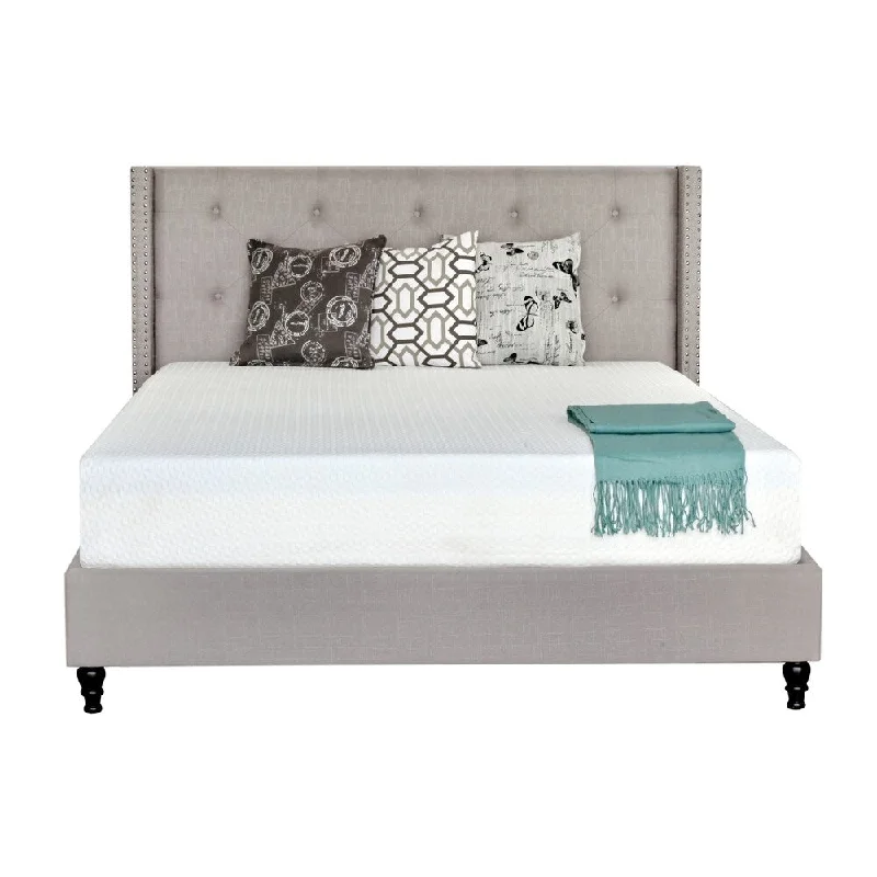 Wool - filled mattresses for natural insulation and moisture - wickingTemperature Balance 10-inch Cal King-size Gel Memory Foam Mattress Wool - filled mattresses for natural insulation and moisture - wickingTemperature Balance 10-inch Cal King-size Gel Memory Foam Mattress