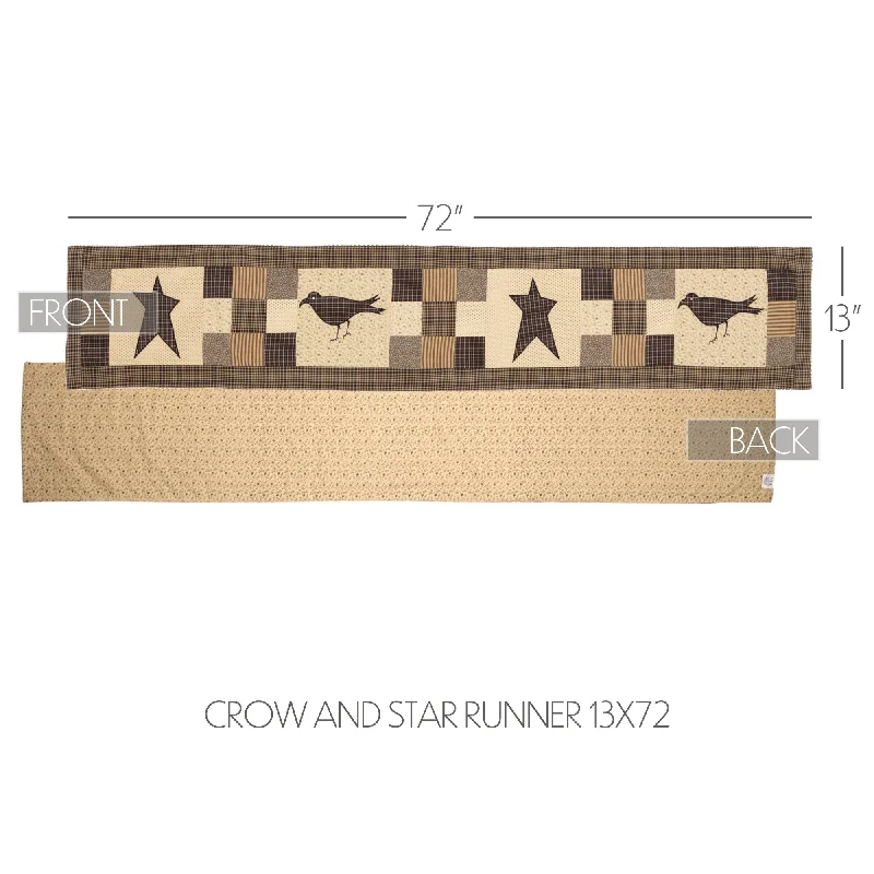 Bed skirts with a flannel material for a cozy winter optionKettle Grove Runner Crow and Star 13x72 Bed skirts with a flannel material for a cozy winter optionKettle Grove Runner Crow and Star 13x72