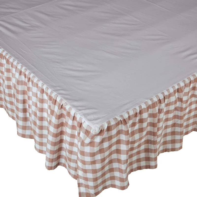 Bed skirts with a geometric print for a modern aestheticAnnie Buffalo Portabella Check King Bed Skirt 78x80x16 Bed skirts with a geometric print for a modern aestheticAnnie Buffalo Portabella Check King Bed Skirt 78x80x16