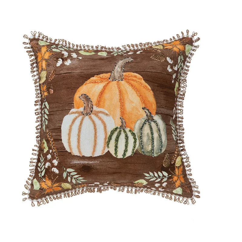 Soft and Fluffy Pillows for Bedroom ComfortAutumn Pumpkins Pillow