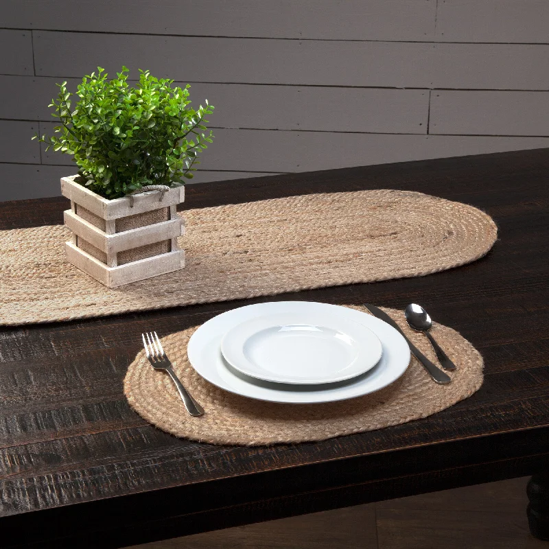 Bed skirts with a eco - friendly materialNatural Jute Placemat Set of 6 12x18
