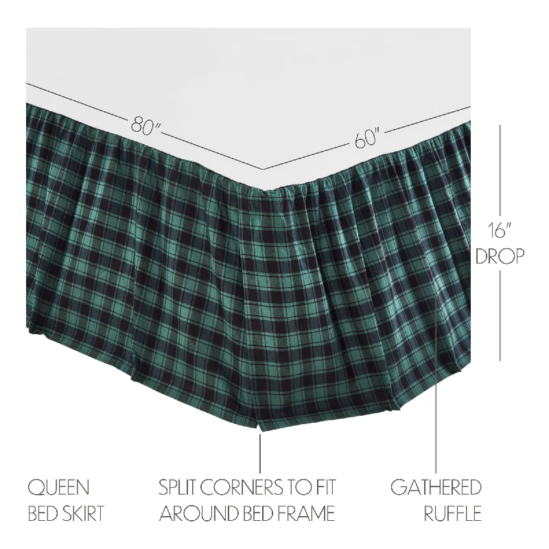 Bed skirts with a football - team - colored patternPine Grove Queen Bed Skirt 60x80x16 Bed skirts with a football - team - colored patternPine Grove Queen Bed Skirt 60x80x16