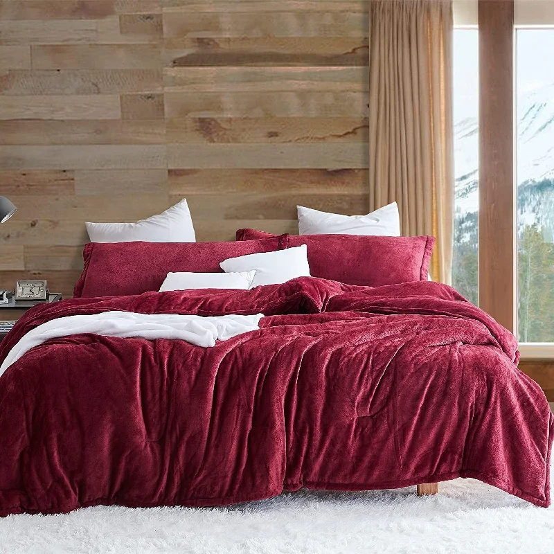 Full - size comforters suitable for full - sized beds in guest rooms or small bedroomsTouchy Feely - Coma Inducer® Oversized Comforter Set - Velvety Cabernet Full - size comforters suitable for full - sized beds in guest rooms or small bedroomsTouchy Feely - Coma Inducer® Oversized Comforter Set - Velvety Cabernet