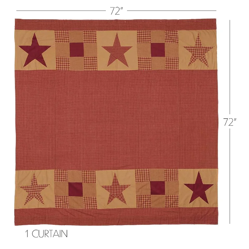 Bed skirts with a shabby - chic styleNinepatch Star Shower Curtain w/ Patchwork Borders 72x72 Bed skirts with a shabby - chic styleNinepatch Star Shower Curtain w/ Patchwork Borders 72x72