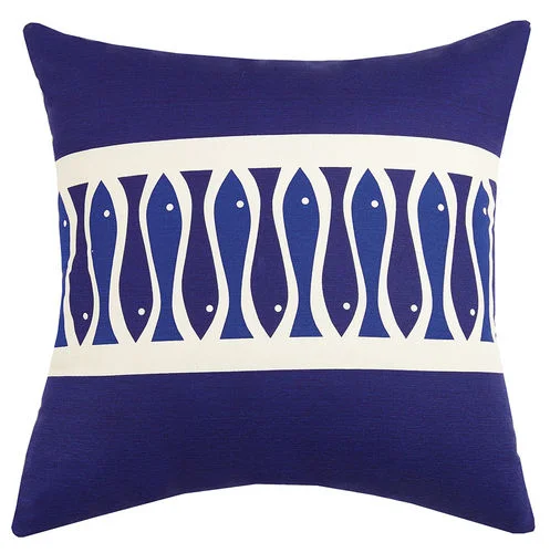 Plush Pillows for a Cozy BedFish Ribbon Outdoor Pillow  20 in.