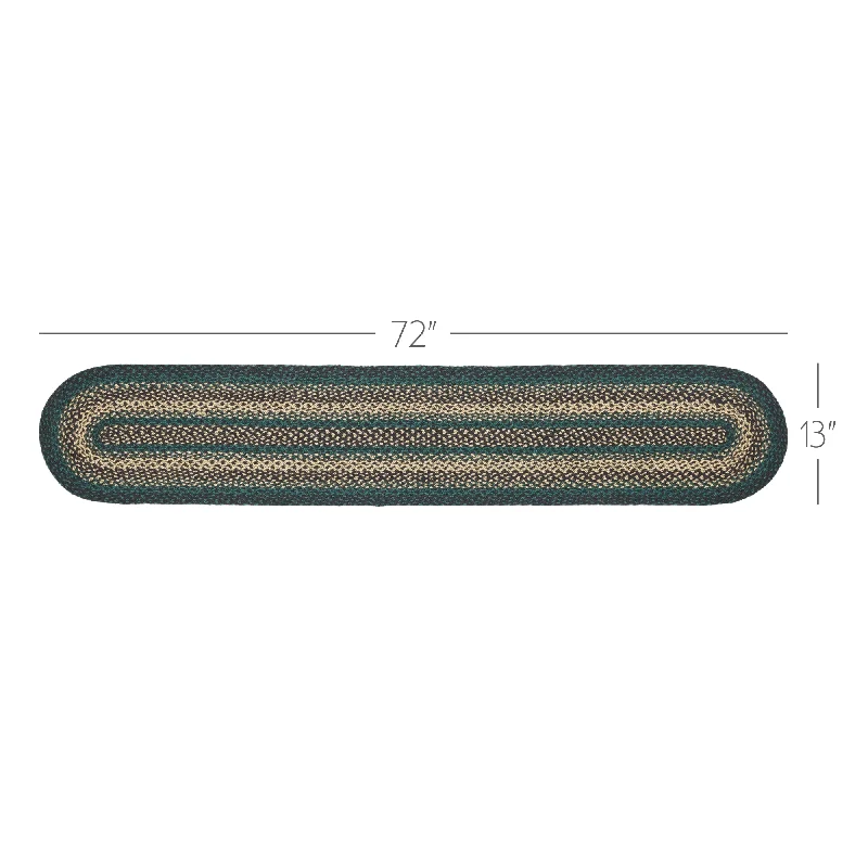 Bed skirts with a wrinkle - resistant fabricPine Grove Jute Oval Runner 13x72