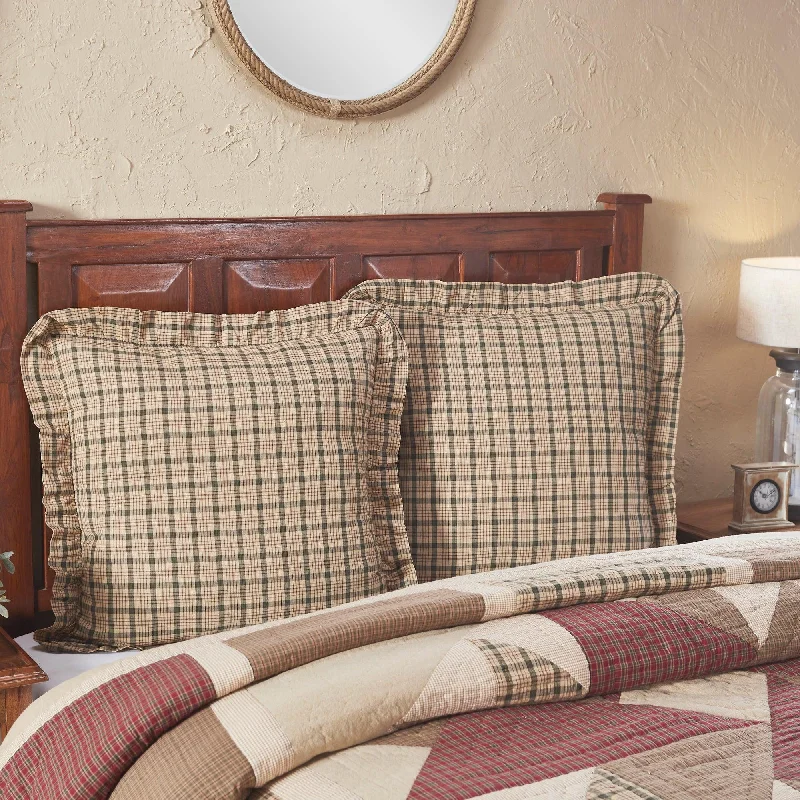 Orthopedic Pillows for Back Pain ReliefCider Mill Fabric Euro Sham 26x26 VHC Brands