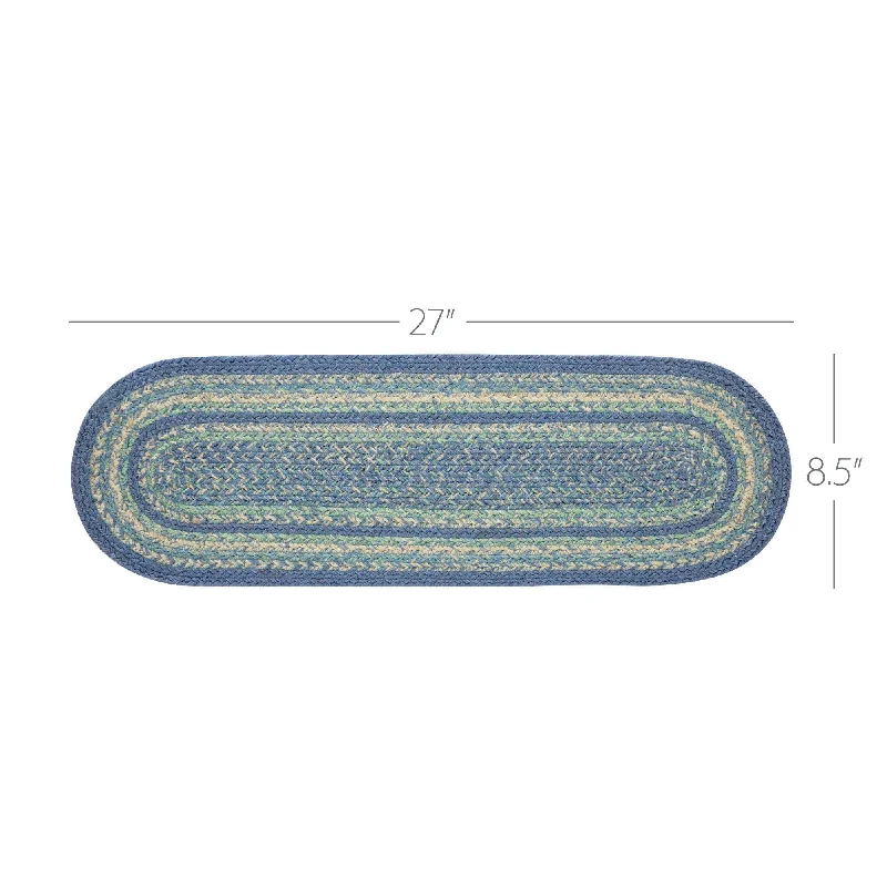 Bed skirts with a eco - friendly materialJolie Jute Stair Tread Oval Latex 8.5x27